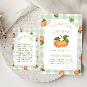 A Little Cutie Citrus Green Books for Baby Card