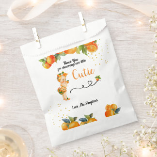 A little Cutie is on her Way Baby Shower Favour Ba Bags
