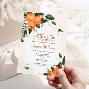 A Little Cutie Is On The Way Baby Shower Invitation