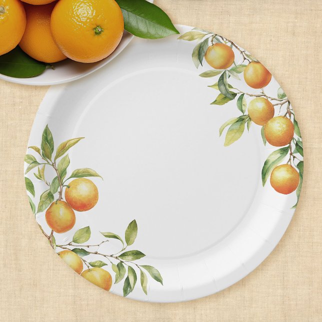 A Little Cutie Is On The Way Baby Shower Paper Plate (Creator Uploaded)