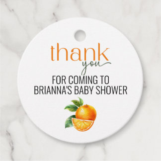 A Little Cutie Is On The Way Favour Tag Labels