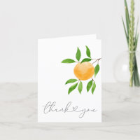 A Little Cutie Modern Baby Shower Thank You Card
