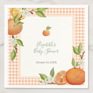 A Little Cutie On The Way Baby Shower Napkin