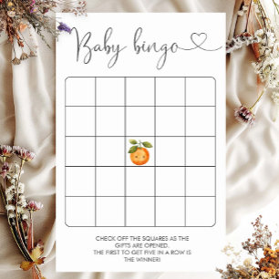 A Little Cutie Orange Clementine  Bingo Game