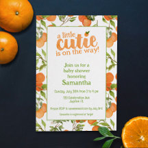 A Little Cutie Orange-Themed Baby Shower