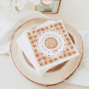 A little cutie Pie gender neutral Bow baby shower Napkin