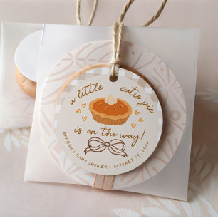 A little Cutie Pie is on his Way  Favour Tags