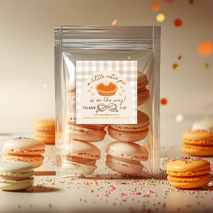 A little Cutie Pie is on his Way - Large Sticker