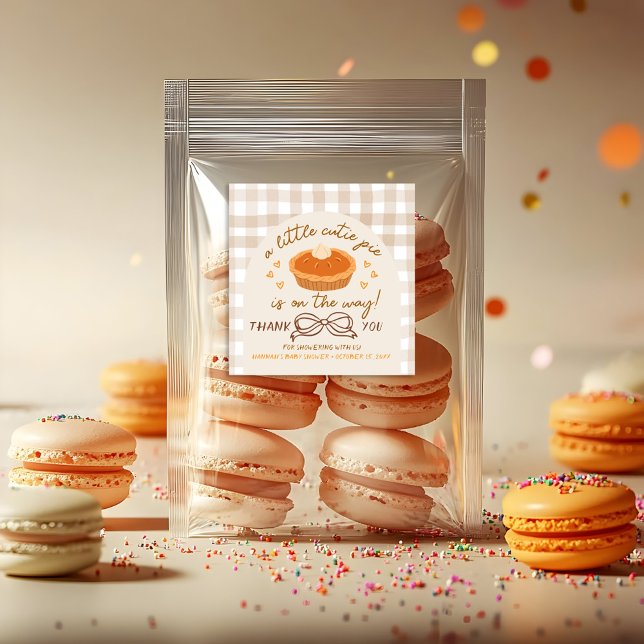 A little Cutie Pie is on his Way - Large Sticker (Creator Uploaded)