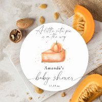 "A little cutie pie is on the way" baby shower
