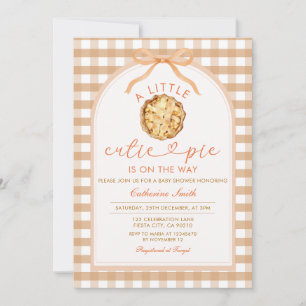 A little Cutie Pie is on the way Baby Shower Fall Invitation