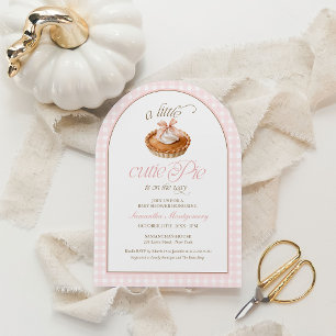 A Little Cutie Pie Is On The Way Baby Shower Invitation