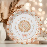 A little cutie Pie vintage floral Bow baby shower Paper Plate<br><div class="desc">A little cutie Pie vintage floral Bow baby shower Paper Plates
Matching items available.</div>