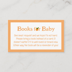 A Little Cutie Shower Books for Baby Enclosure Card