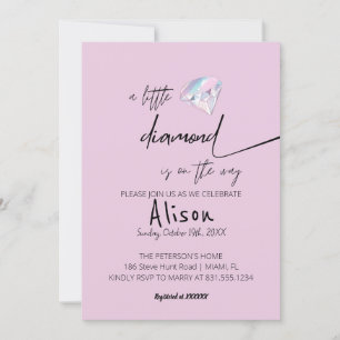 A Little Diamond Baby Shower Invitation