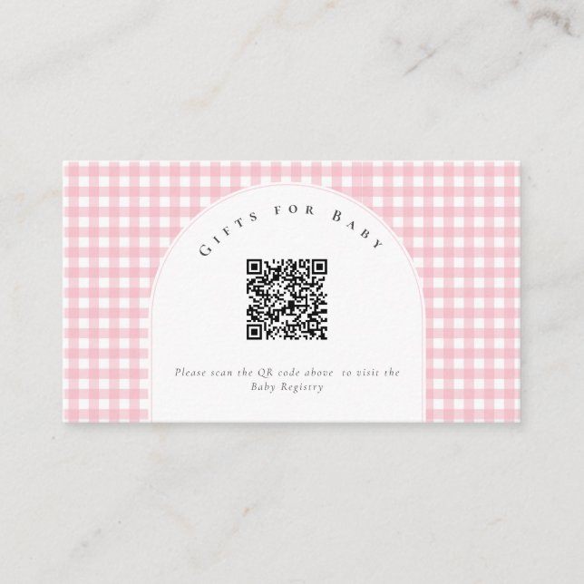 A Little Duckling is on the Way Bow Baby Shower  Enclosure Card (Front)