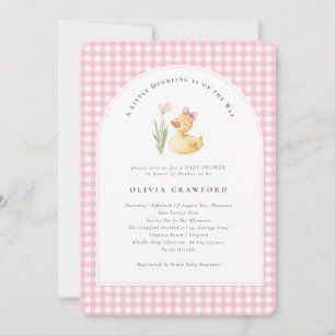 A Little Duckling Is on the Way Duck Baby Shower Invitation