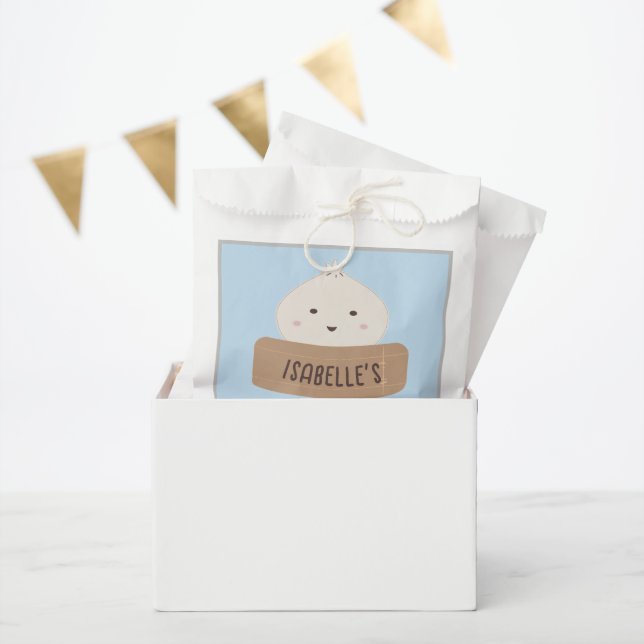 A little Dumpling Is On The Way Baby Shower Favour Bags (Party)