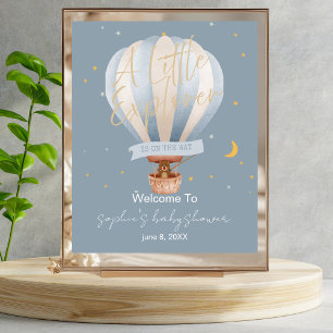 A Little Explorer Hot Air Balloon Welcome Sign