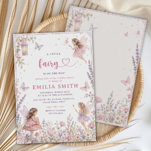 A Little Fairy Is On The Way Baby Shower Invitation