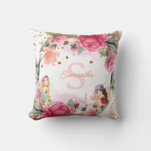 A Little Fairy Is On The Way Girl Baby Shower Cushion