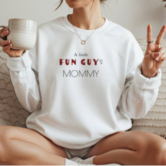 A Little Fun Guys Family Baby Shower  Sweatshirt