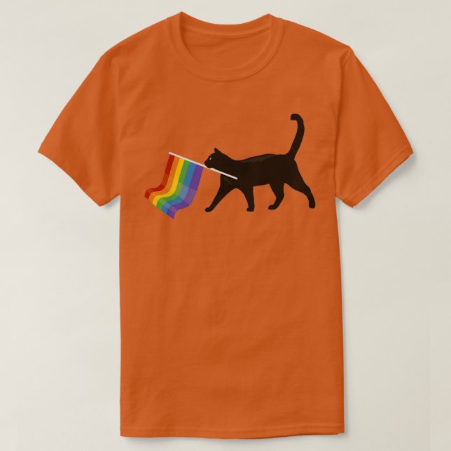 a little gay cat friend T-Shirt (Design Front)