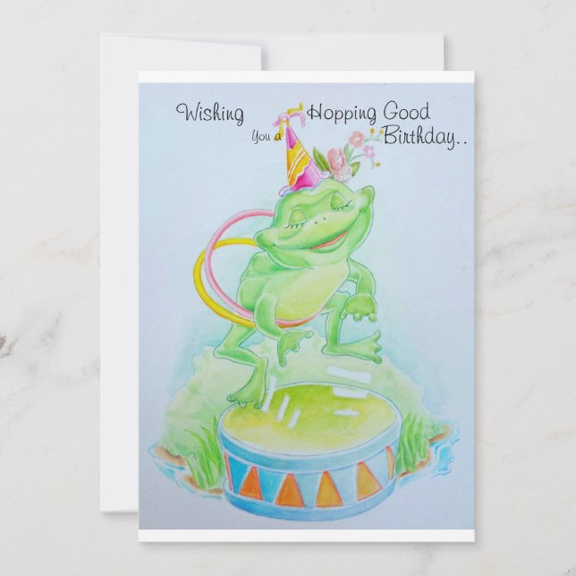 A little girls birthday card (Front)