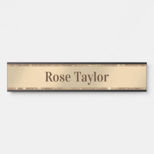 A little Glitter Rose Gold  Door Sign