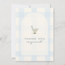 A Little Goose Boy Baby Shower Thank You