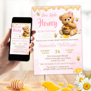 A Little Honey - A Little Honey Baby Shower Invitation