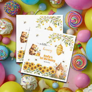 A Little Honey Any Year Birthday Napkin