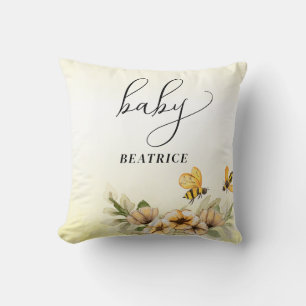  A little honey bee Baby Shower Cushion