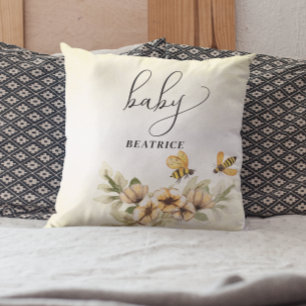 A little honey bee Baby Shower Cushion