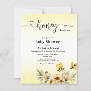 A little honey bee Baby Shower Invitation