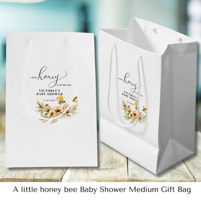  A little honey bee Baby Shower Medium Gift Bag (Creator Uploaded)