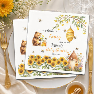 A Little Honey Bee Baby Shower Napkin
