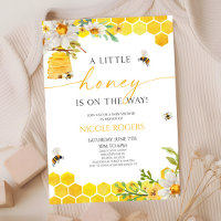 A Little Honey Bee Beehive Floral Baby Shower