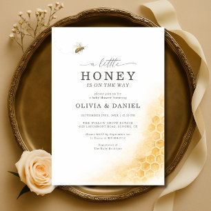 A Little Honey Bee Couples Baby Shower Invitation