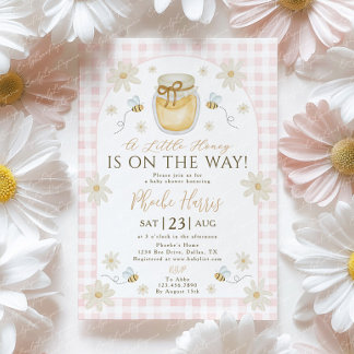 A Little Honey is on the Way Baby Shower Invitation