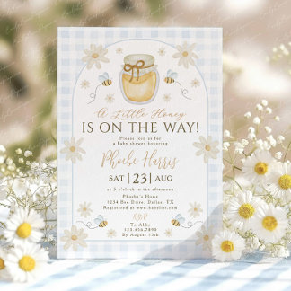 A Little Honey is on the Way Baby Shower Invitation