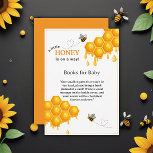A Little Honey Is On the Way Honeycomb Baby Shower Enclosure Card