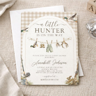 A Little Hunter is on the Way Baby Shower  Invitation