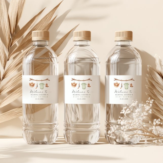 A little hunter is on the way bottle sticker (a little hunter is on the way 
)