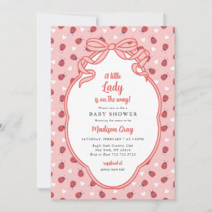 A Little Lady on the Way Baby Shower Invitation