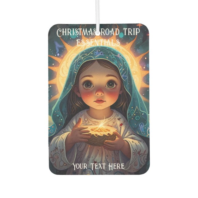 A Little Light of Christmas Car Air Freshener (Front)