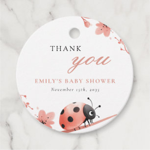 A Little Love Bug Is On The Way Baby Shower Favour Tags