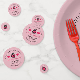 A Little Love Bug Is On The Way Ladybug Confetti