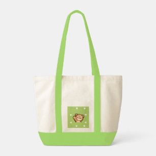 A Little Love for You – Cute Bear Green Tote Bag