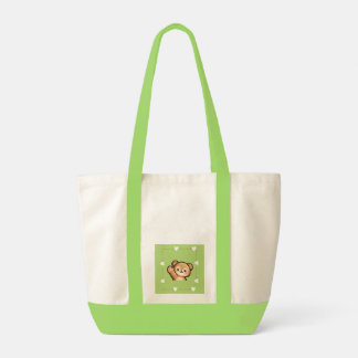 A Little Love for You – Cute Bear Green Tote Bag